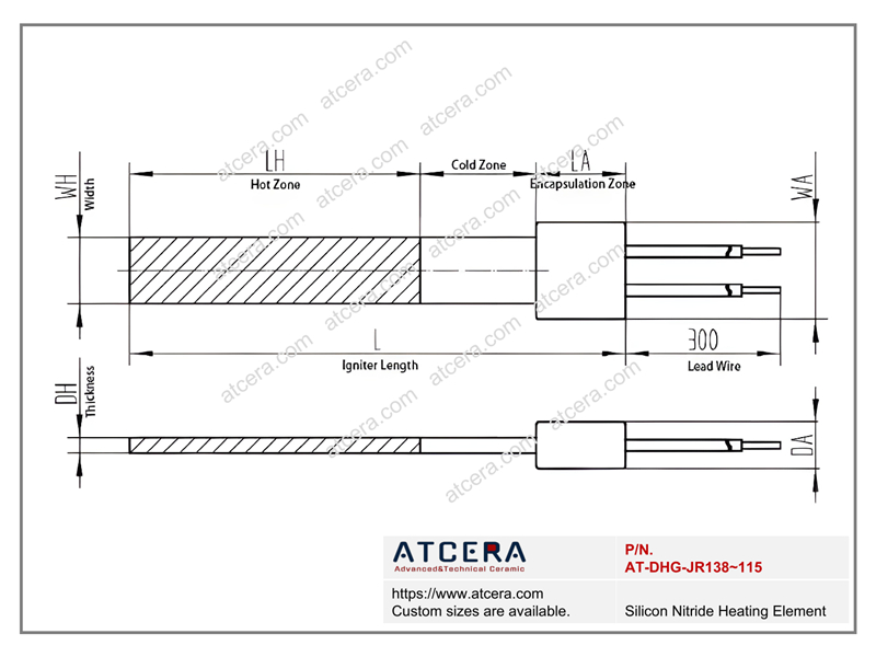 Silicon Nitride Heating Element