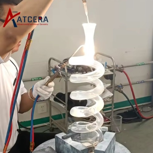 manufacturing quartz spiral tube